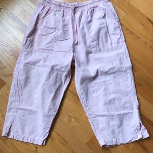 PINK COTTON CAPRI